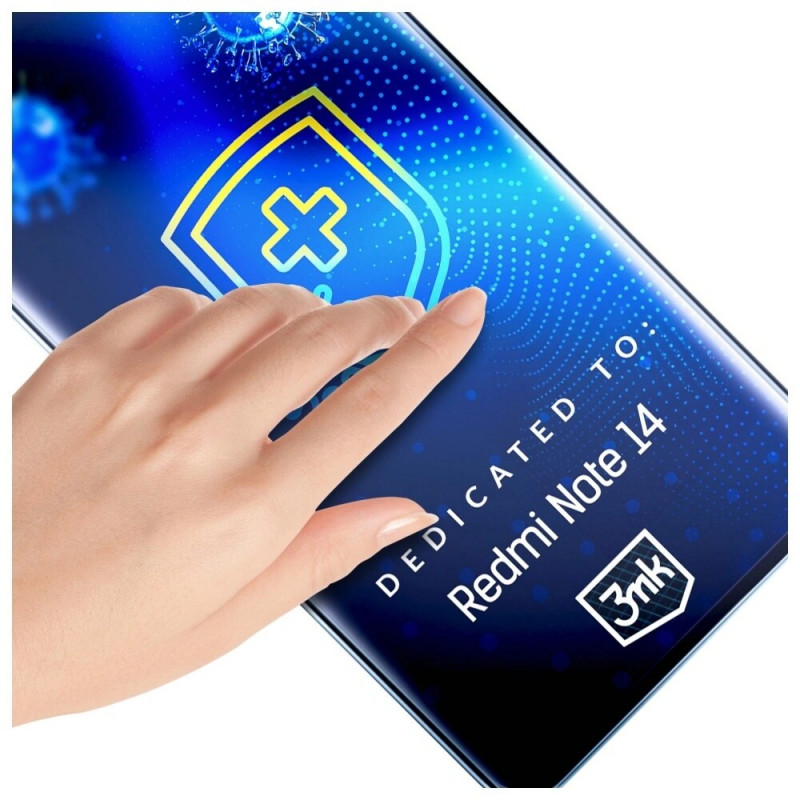3MK SilverProtection+ Xiaomi Redmi Note 14 4G antimikrobiálna ochranná fólia