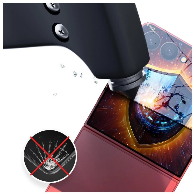 Ochranná fólia na displej 3MK Silky Matt Privacy pre Samsung Galaxy Z Flip7