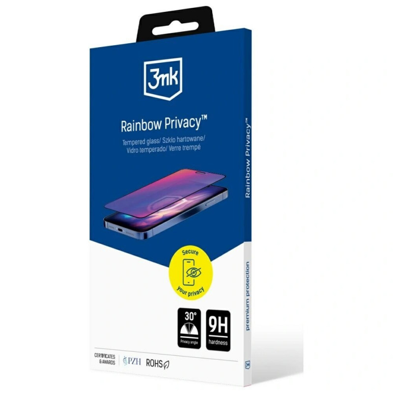 3MK Rainbow Privacy tvrdené sklo pre Apple iPhone 17e / 16e