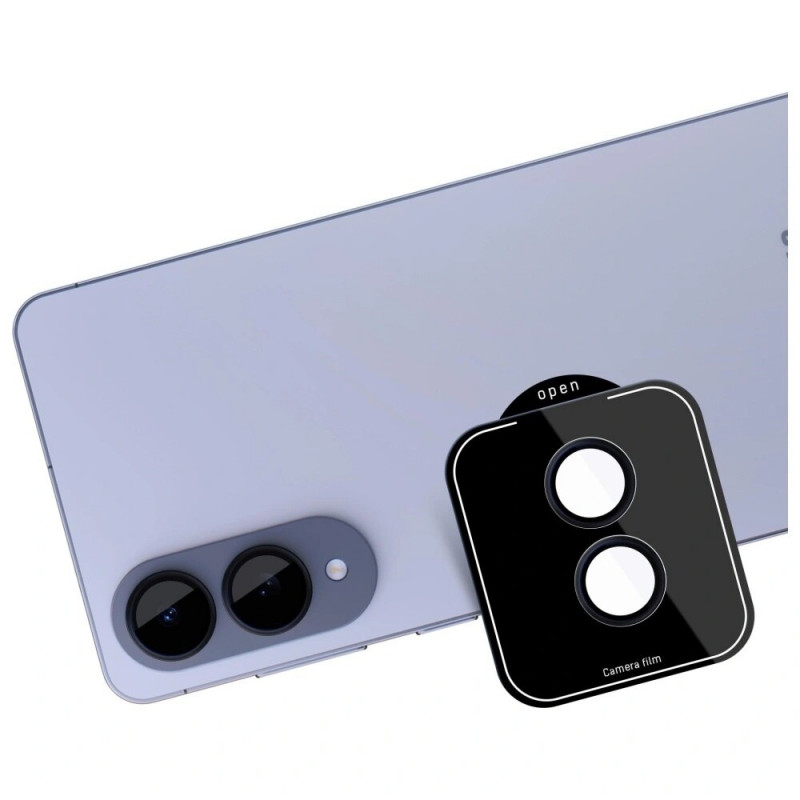 3MK Lens Protection Pro sklo na objektív fotoaparátu pre Samsung Galaxy S25 Edge, čierne