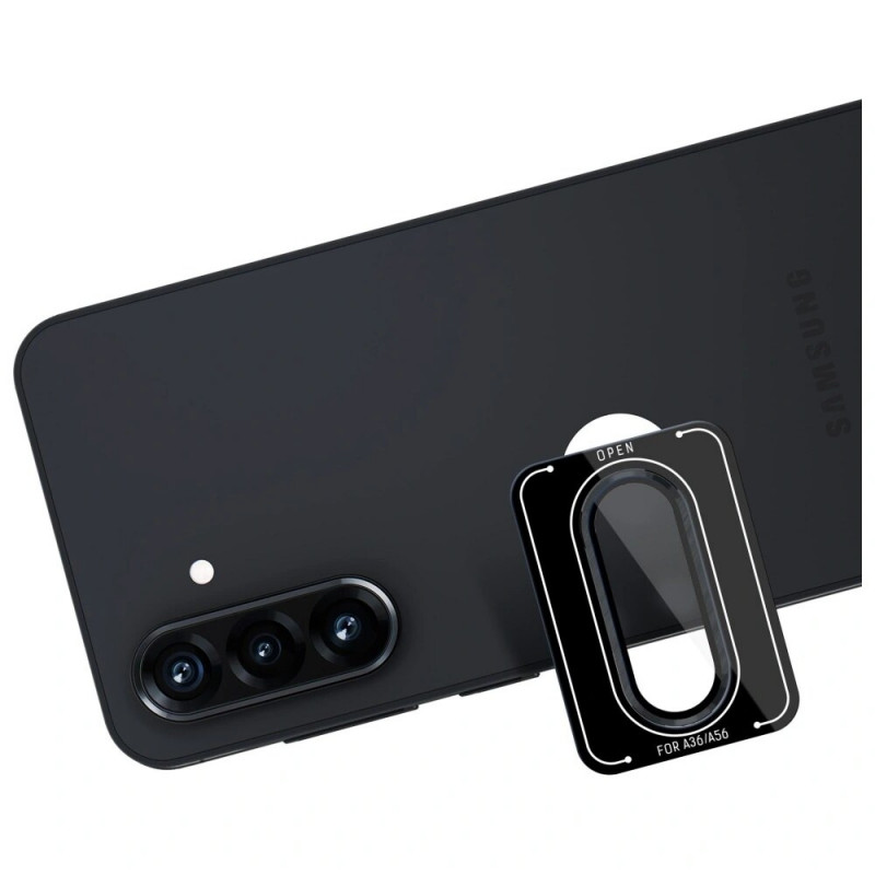 3MK Lens Protection Pro sklo na objektív fotoaparátu pre Samsung Galaxy A36 / A56 5G, čierne