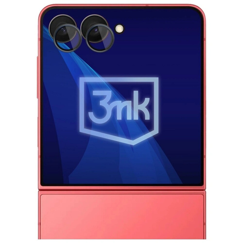3MK Lens Protection Pro sklo na objektív fotoaparátu pre Samsung Galaxy Z Flip7, čierna