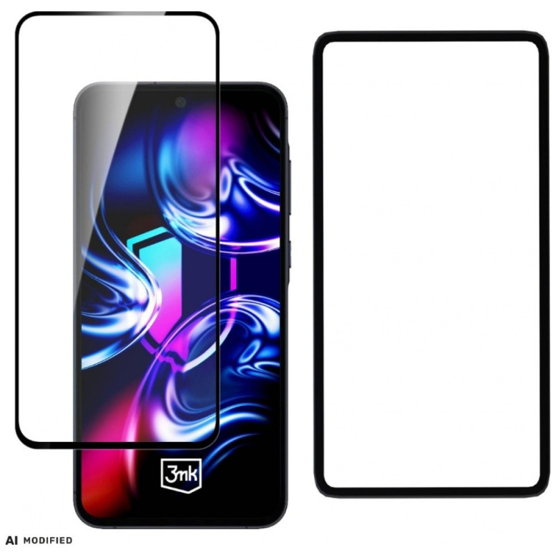 3MK HardGlass Max tvrdené sklo s montážnym rámikom pre Samsung Galaxy A35 / A55 5G