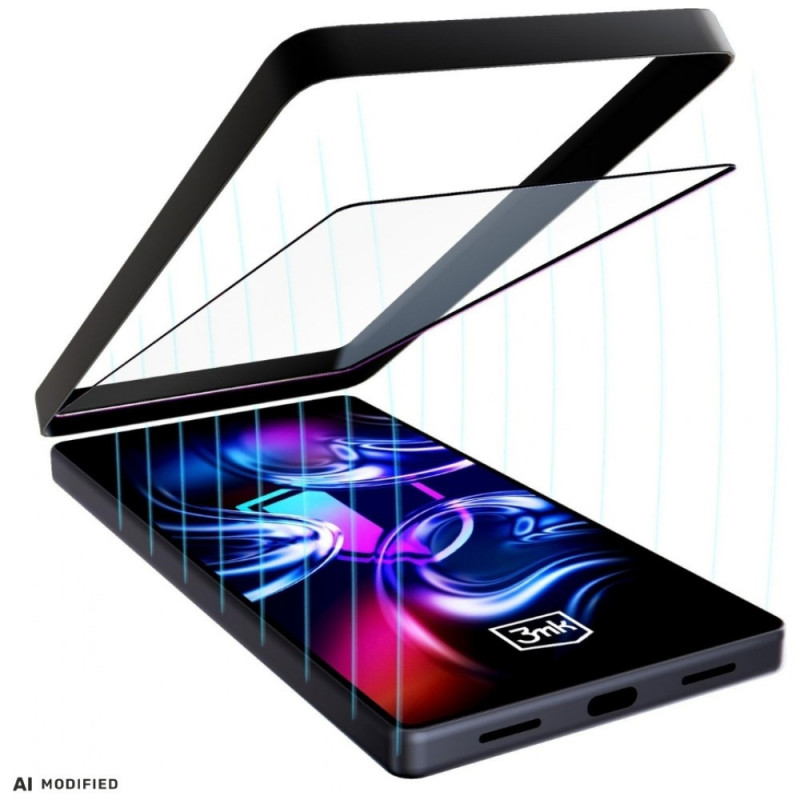 3MK HardGlass Max tvrdené sklo s montážnym rámikom pre Samsung Galaxy A35 / A55 5G