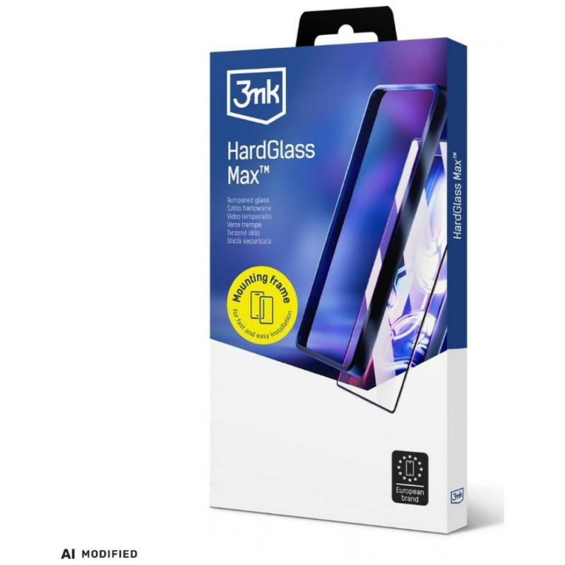 3MK HardGlass Max tvrdené sklo s montážnym rámikom pre Samsung Galaxy A35 / A55 5G