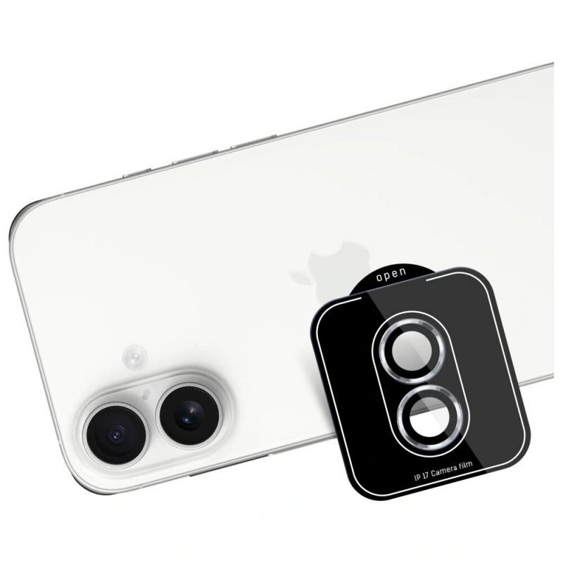 3MK Lens Protection Pro sklo na ochranu objektívu fotoaparátu pre Apple iPhone 17, strieborná