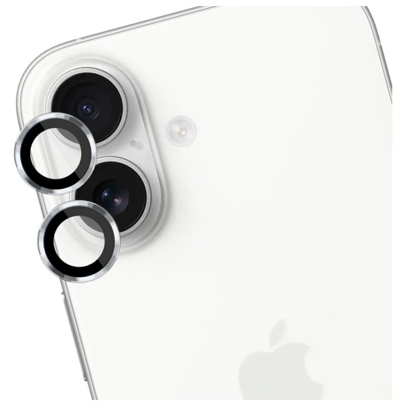 3MK Lens Protection Pro sklo na ochranu objektívu fotoaparátu pre Apple iPhone 17, strieborná