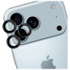 3MK Lens Protection Pro sklo na ochranu objektívu fotoaparátu pre Apple iPhone 17 Pro / 17 Pro Max, čierna