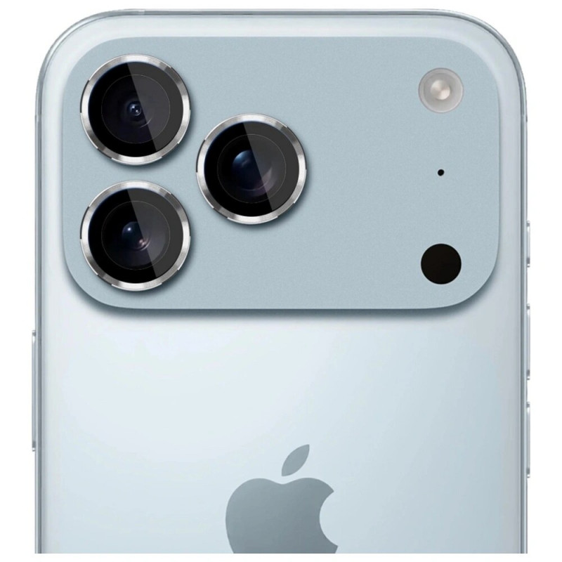 3MK Lens Protection Pro sklo na objektív fotoaparátu pre Apple iPhone 17 Pro / 17 Pro Max, strieborné
