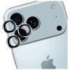 3MK Lens Protection Pro sklo na objektív fotoaparátu pre Apple iPhone 17 Pro / 17 Pro Max, strieborné