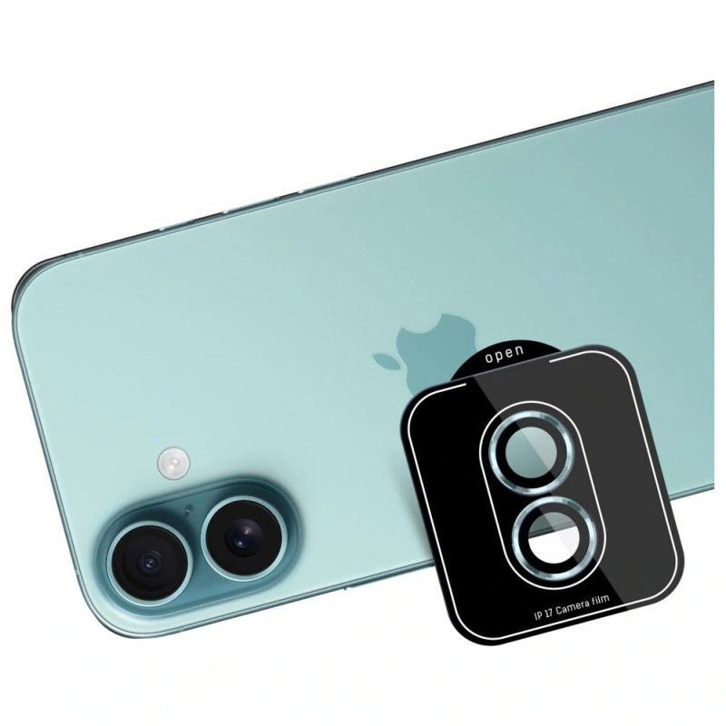3MK Lens Protection Pro tvrdené sklo na ochranu objektívu fotoaparátu pre Apple iPhone 17, zelená