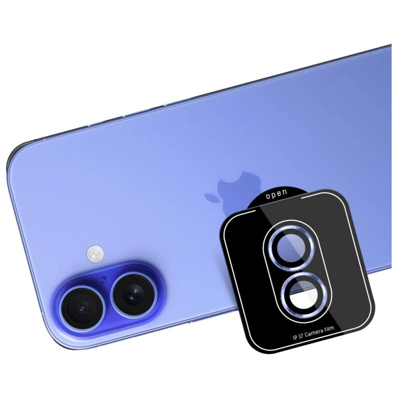 3MK Lens Protection Pro tvrdené sklo ochrana objektívu fotoaparátu pre Apple iPhone 17, modrá