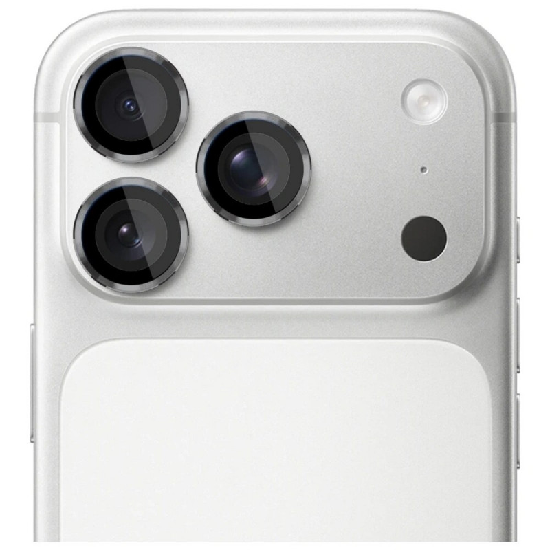 3MK Lens Protection Pro tvrdené sklo na objektív fotoaparátu pre Apple iPhone 17 Pro / 17 Pro Max, sivé
