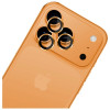 3MK Lens Protection Pro tvrdené sklo na objektív fotoaparátu pre Apple iPhone 17 Pro / 17 Pro Max, oranžová