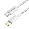 Kábel Tech-Protect Ultraboost Lite USB-C / Lightning PD27W/3A 200 cm, cool grey