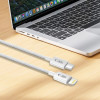 Kábel Tech-Protect Ultraboost Lite USB-C / Lightning PD27W/3A 200 cm, cool grey