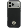 Guess GUE005537-0 Grained Round Strass Logo MagSafe puzdro pre Apple iPhone 18 Pro Max / 17 Pro Max, čierne