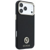 Guess GUE005537-0 Grained Round Strass Logo MagSafe puzdro pre Apple iPhone 18 Pro Max / 17 Pro Max, čierne