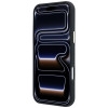Guess GUE005537-0 Grained Round Strass Logo MagSafe puzdro pre Apple iPhone 18 Pro Max / 17 Pro Max, čierne