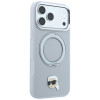 Puzdro Karl Lagerfeld with Ring Stand 360 Karl Head Pin MagSafe pre Apple iPhone 18 Pro Max / 17 Pro Max, sivé (KF003236)