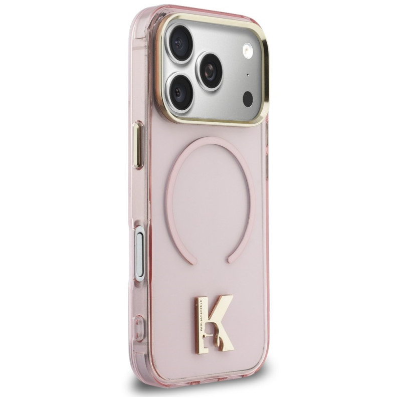 Karl Lagerfeld IML K Head puzdro KF003412 pre Apple iPhone 18 Pro Max / 17 Pro Max, ružové