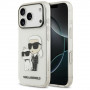 Puzdro Karl Lagerfeld IML NFT Glitter Karl&Choupette KF003400 na Apple iPhone 18 Pro Max / 17 Pro Max, priehľadné