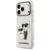 Puzdro Karl Lagerfeld IML NFT Glitter Karl&Choupette KF003400 na Apple iPhone 18 Pro Max / 17 Pro Max, priehľadné