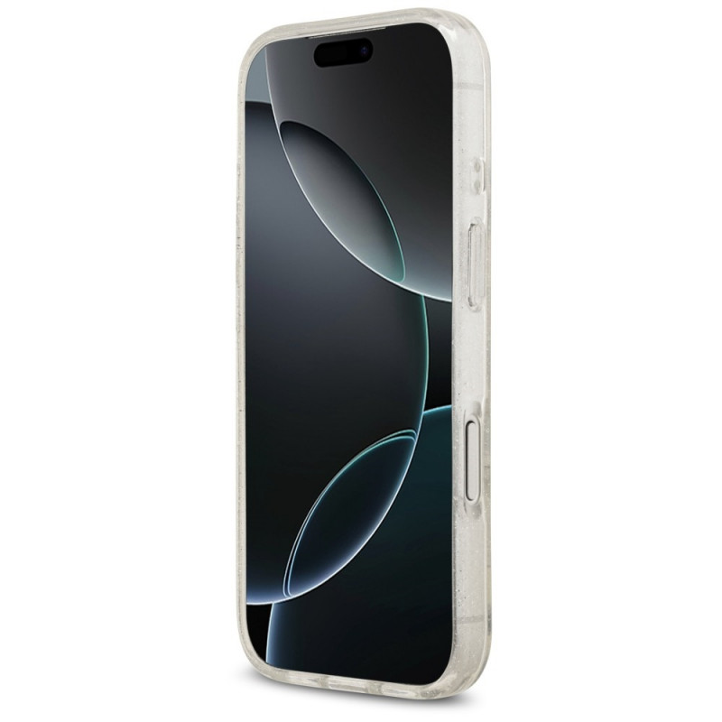 Puzdro Karl Lagerfeld IML NFT Glitter Karl&Choupette KF003400 na Apple iPhone 18 Pro Max / 17 Pro Max, priehľadné
