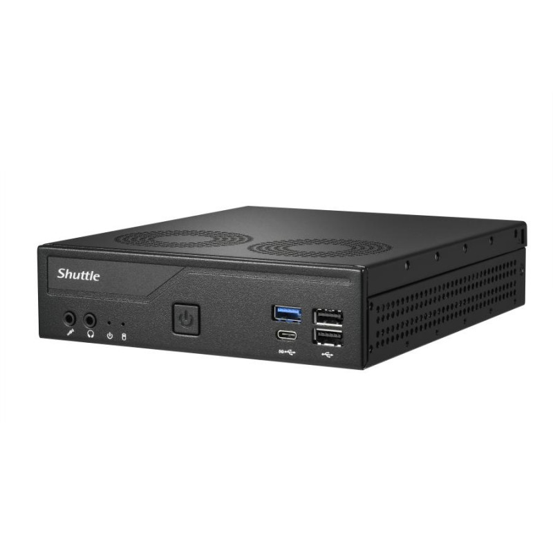 Shuttle DH610V2 XPC Slim Barebone mini PC, LGA1700, 8 GB DDR5 RAM, čierny