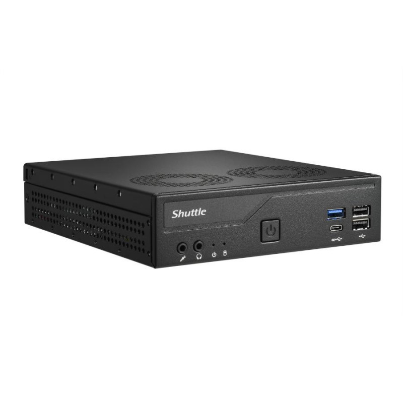 Shuttle DH610V2 XPC Slim Barebone mini PC, LGA1700, 8 GB DDR5 RAM, čierny