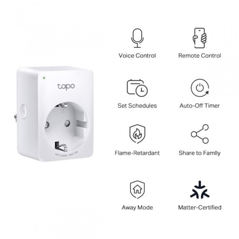 TP-Link Tapo P100M Mini inteligentná Wi-Fi zásuvka (EU)