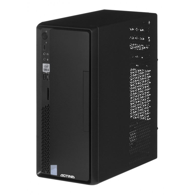 Actina Prime i3-12100 stolový počítač Mini Tower, Intel Core i3-12100, 8 GB DDR4 RAM, 512 GB SSD, Windows 11 Home, čierny