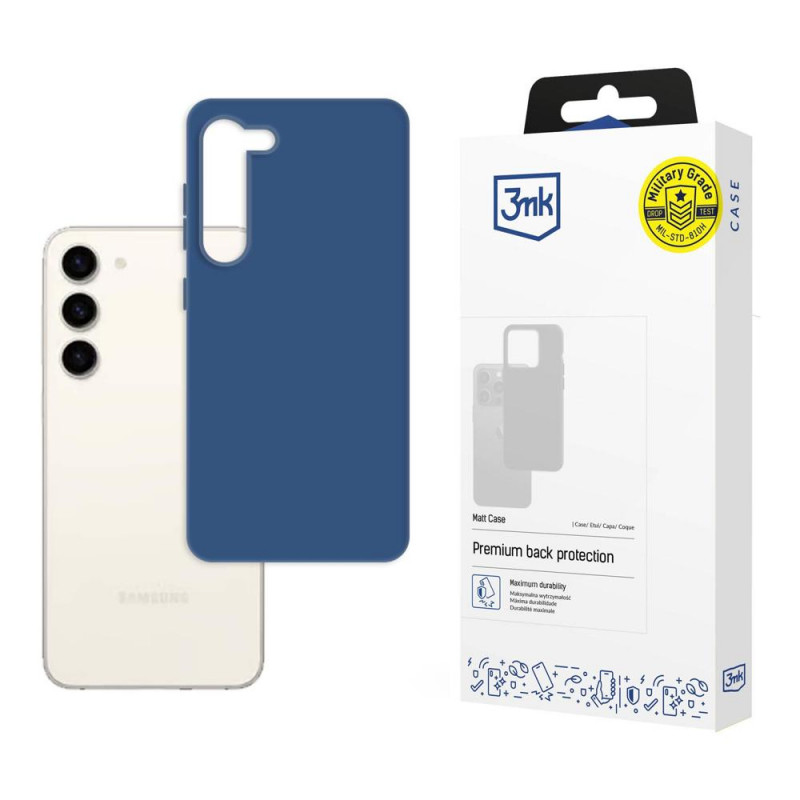 3MK Matt Case puzdro Samsung Galaxy S23+, čučoriedkové