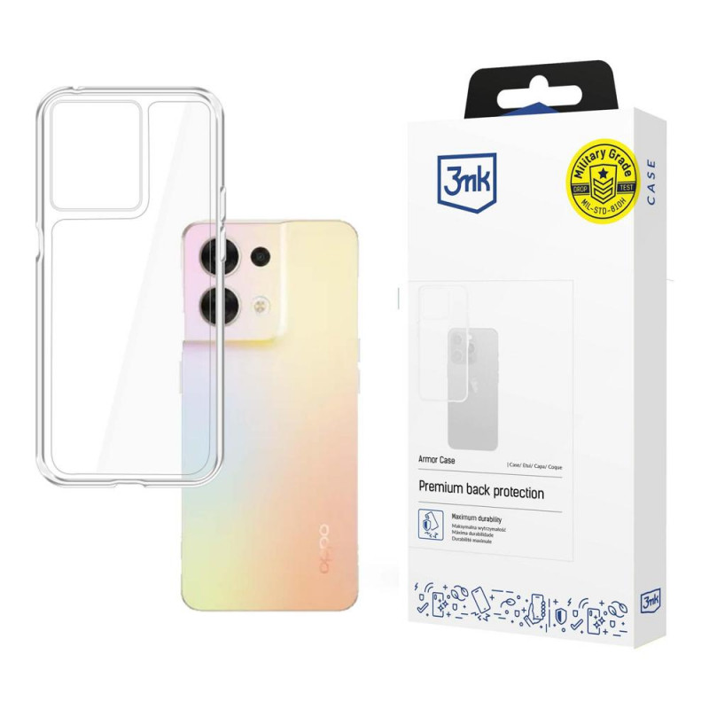 3MK Armor Case puzdro Oppo Reno 8 5G, priehľadné