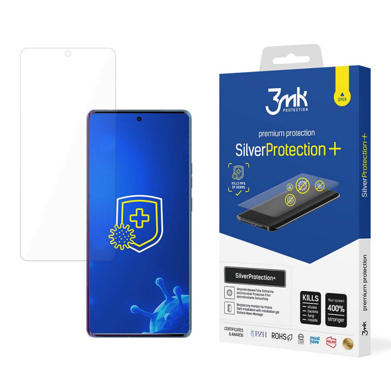 3MK SilverProtection+ antimikrobiálna ochranná fólia na displej pre Motorola Edge 40 Pro 5G