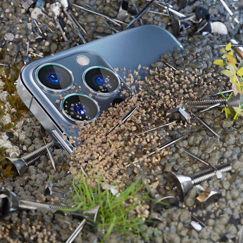 3MK Lens Protection Pro Apple iPhone 15 Pro, kráľovská modrá