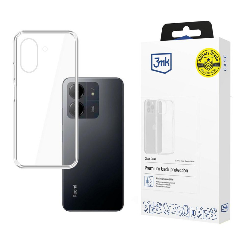 3MK Clear Case Redmi 13C / POCO C65 puzdro, priehľadné