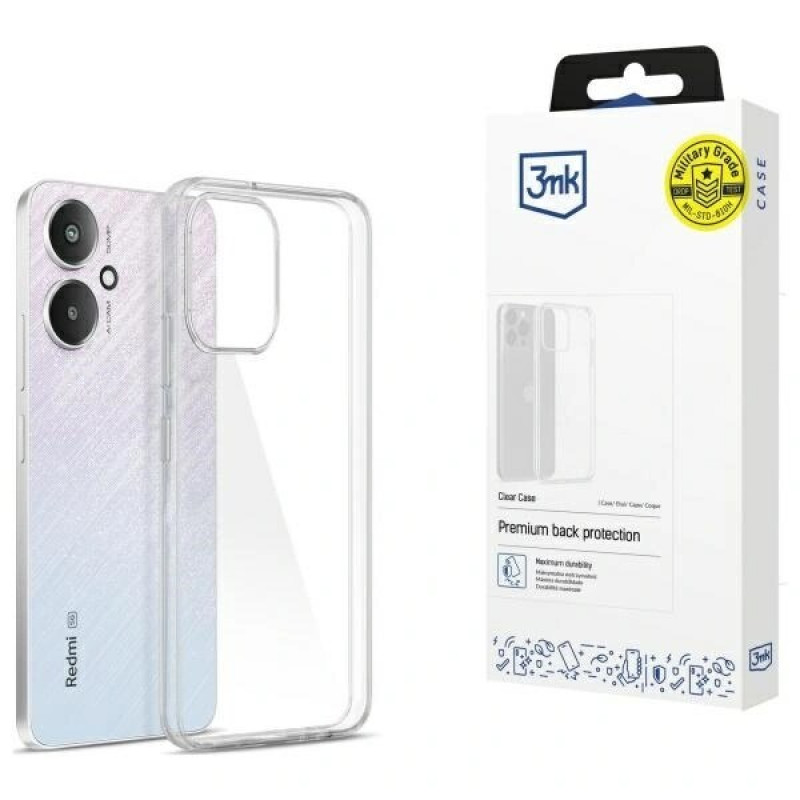 3MK Clear Case Xiaomi Redmi 13C 5G, priehľadné