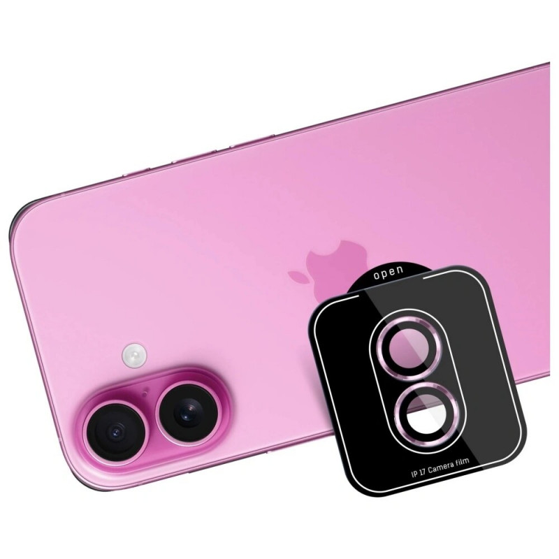 3MK Lens Protection Pro tvrdené sklo na objektív fotoaparátu pre Apple iPhone 17, fialové