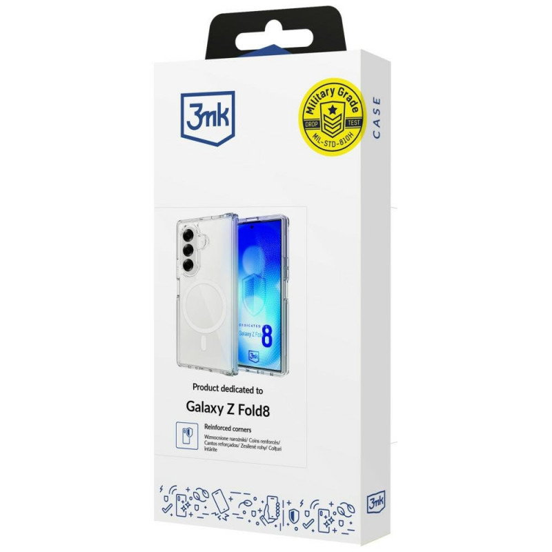 3MK Armor MagCase Samsung Galaxy Z Fold 8 Ultra, priehľadný kryt