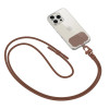Popruh cez rameno na telefón Tech-Protect C5S Rope Crossbody Strap, čokoládovohnedý