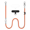 Tech-Protect C10S Rope Crossbody & Wrist sada remienkov na telefón, oranžová/titánová