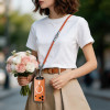 Tech-Protect C10S Rope Crossbody & Wrist sada remienkov na telefón, oranžová/titánová