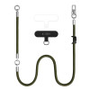 Tech-Protect C10S Rope Crossbody & Wrist sada remienkov na telefón, olivovozelená/titánová