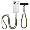 Tech-Protect C10S Rope Crossbody & Wrist sada remienkov na telefón, olivovozelená/titánová