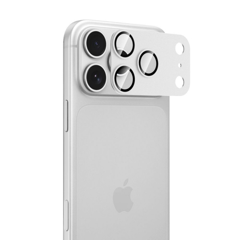 Ochrana objektívu fotoaparátu Tech-Protect Camfull Fit+ pre Apple iPhone 18 Pro, strieborná