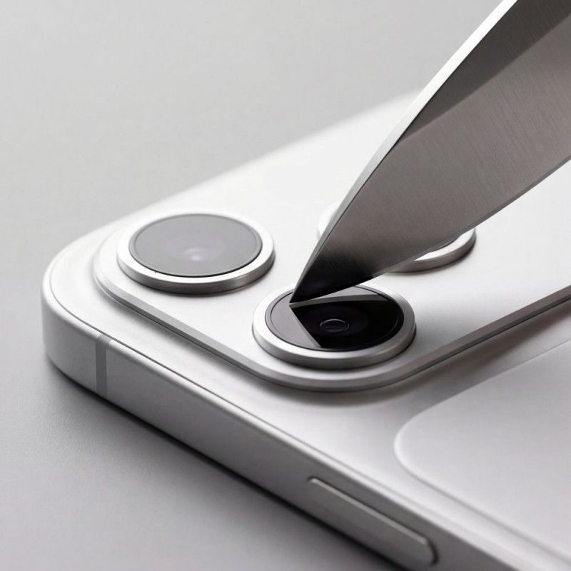 Ochrana objektívu fotoaparátu Tech-Protect Camfull Fit+ pre Apple iPhone 18 Pro, strieborná