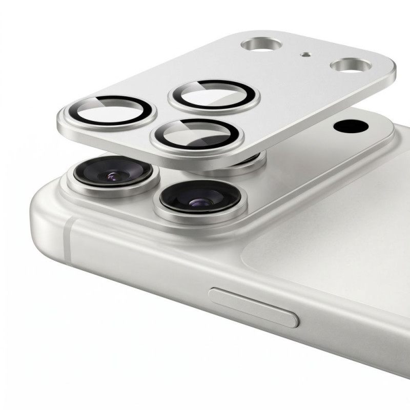 Tech-Protect Camfull Fit+ Apple iPhone 18 Pro Max ochrana objektívu fotoaparátu, strieborná