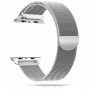 Tech-Protect MilaneseBand Apple Watch 4/5/6/7/SE 44/45 mm náramok z nehrdzavejúcej ocele, strieborný