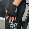 Rockbros TLS004 ROAD TO SKY krátke tlmiace cyklistické rukavice L, čierne